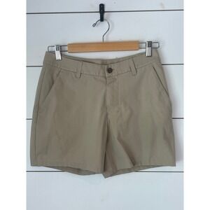 Lululemon ABC Warpstream Golf Shorts Mens 28 Khaki Tan Chino Stretch preppy‎
